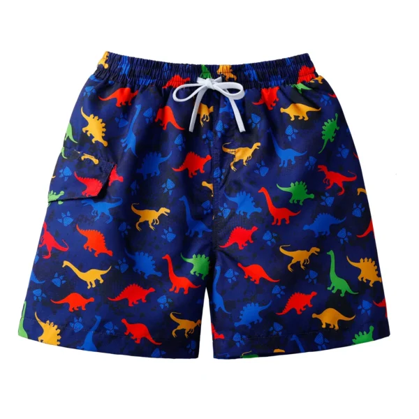 BAOHULU Kids Swimsuit Teens Swim Shorts Cartoon Print Swimming Trunks Boys Summer Swimwear Beach Shorts Surfing Suit 1