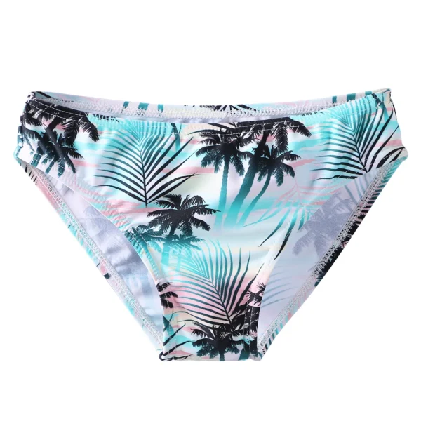 BAOHULU Sun Protection Print Swimsuit Girls Bikini Set UV Swimwear Kids Children Swimwear Long Sleeve Swimming Suits for Girl 5