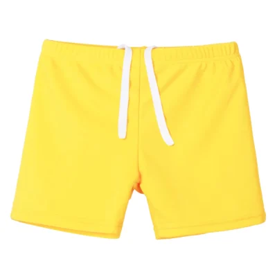 BAOHULU Kids Swimsuit Teens Swim Shorts Solid Color Swimming Trunks Boys Summer Swimwear Beach Wear Surfing Suit 1