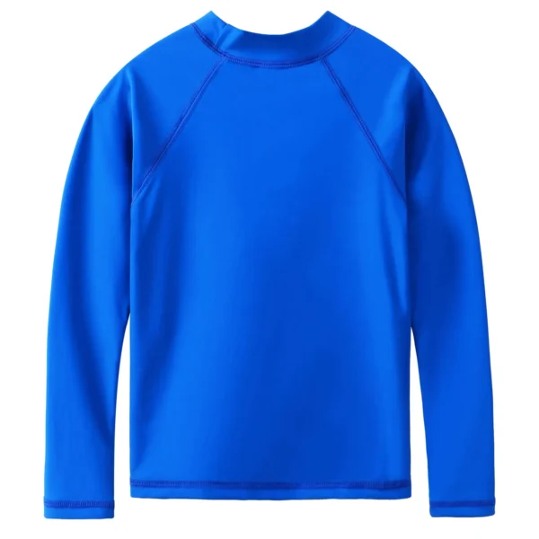BAOHULU Long Sleeve Rashguard Swimsuit UPF 50+ Kids Swimwear Sunsuits Pure Color Sun Protective Beachwear Summer Surfing Suit 2