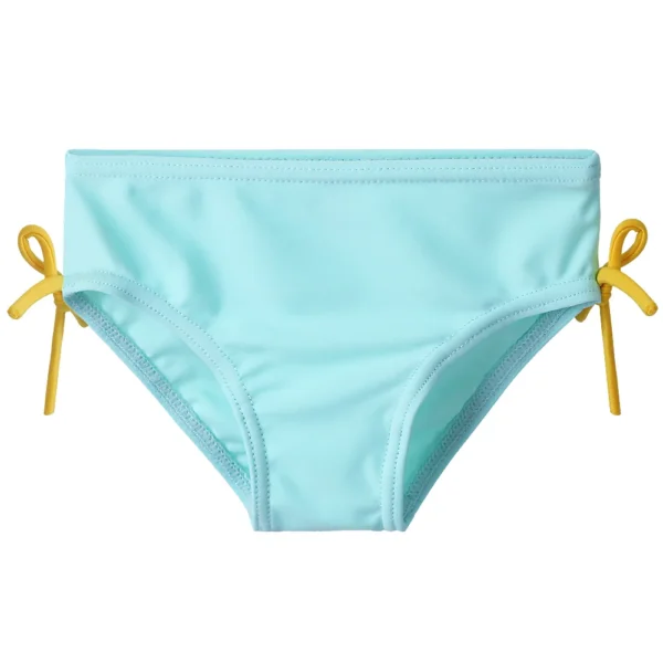 BAOHULU Floral Baby Girl Swimwear Long Sleeve Infant Bathing Suit Cyan UPF50+ Swimsuit for Toddler Girls Teens Children Swimwear 4