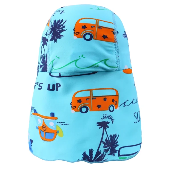 BAOHULU Cartoon Baby Kids Swimming Cap Summer 2021 Sun Protection Beach Sun Hats Waterproof for Boys Girls Children Outdoor Hat 3