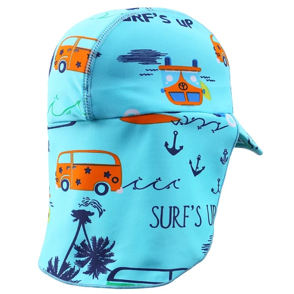 BAOHULU Cartoon Baby Kids Swimming Cap Summer 2021 Sun Protection Beach Sun Hats Waterproof for Boys Girls Children Outdoor Hat 2